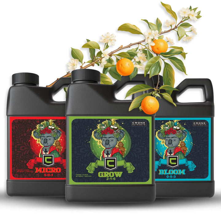 3-Part Base Kit | Micro, Grow, Bloom Cronk Nutrients