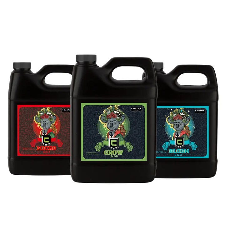 3-Part Base Kit | Micro, Grow, Bloom Cronk Nutrients